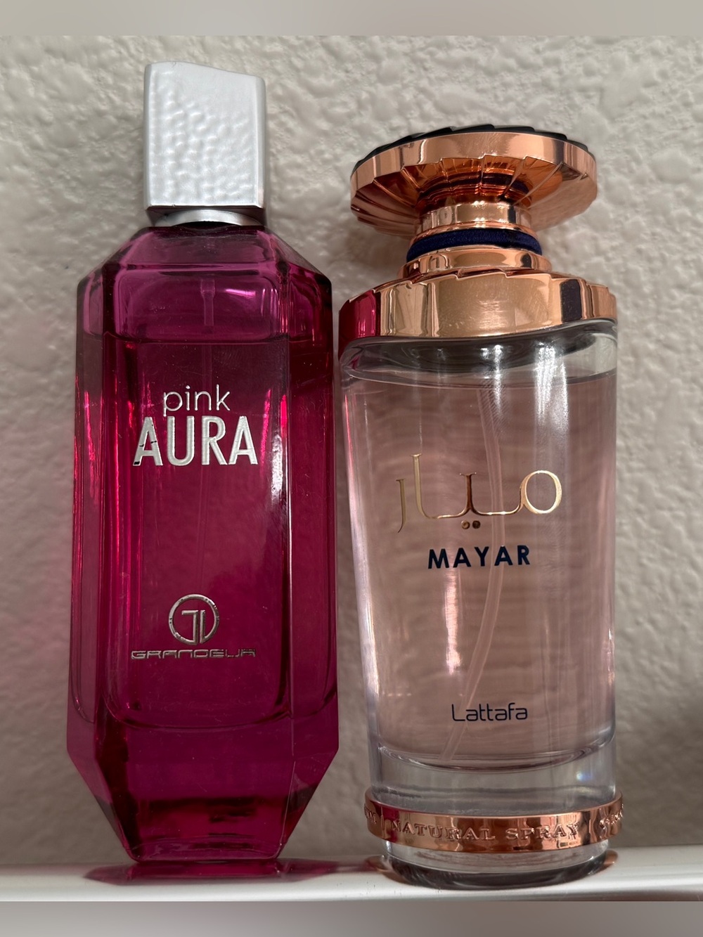 ♻️Preowned/ Declutter Grandeur Pink Aura and Lattafa Mayar